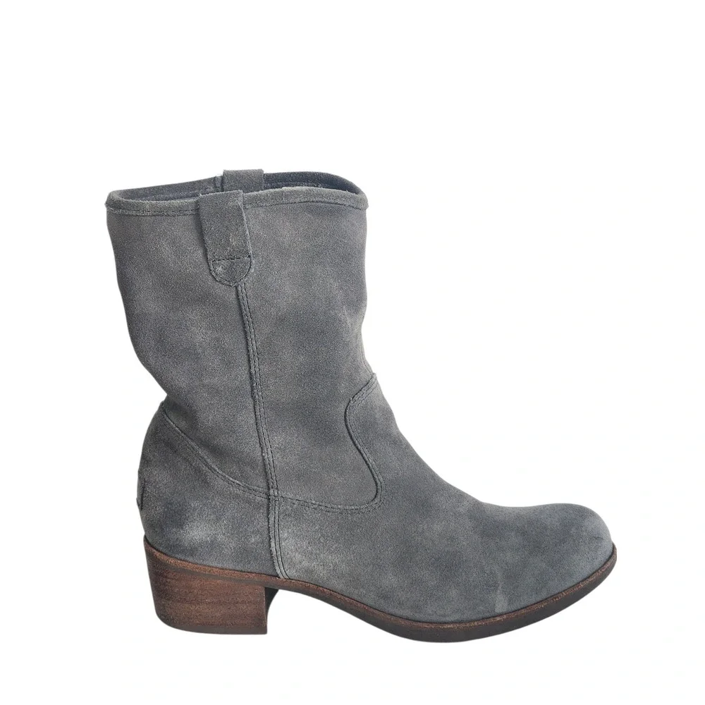 UGG Australia Rioni Gray Suede Water Resistant Pull On Ankle Boots 1007174 6